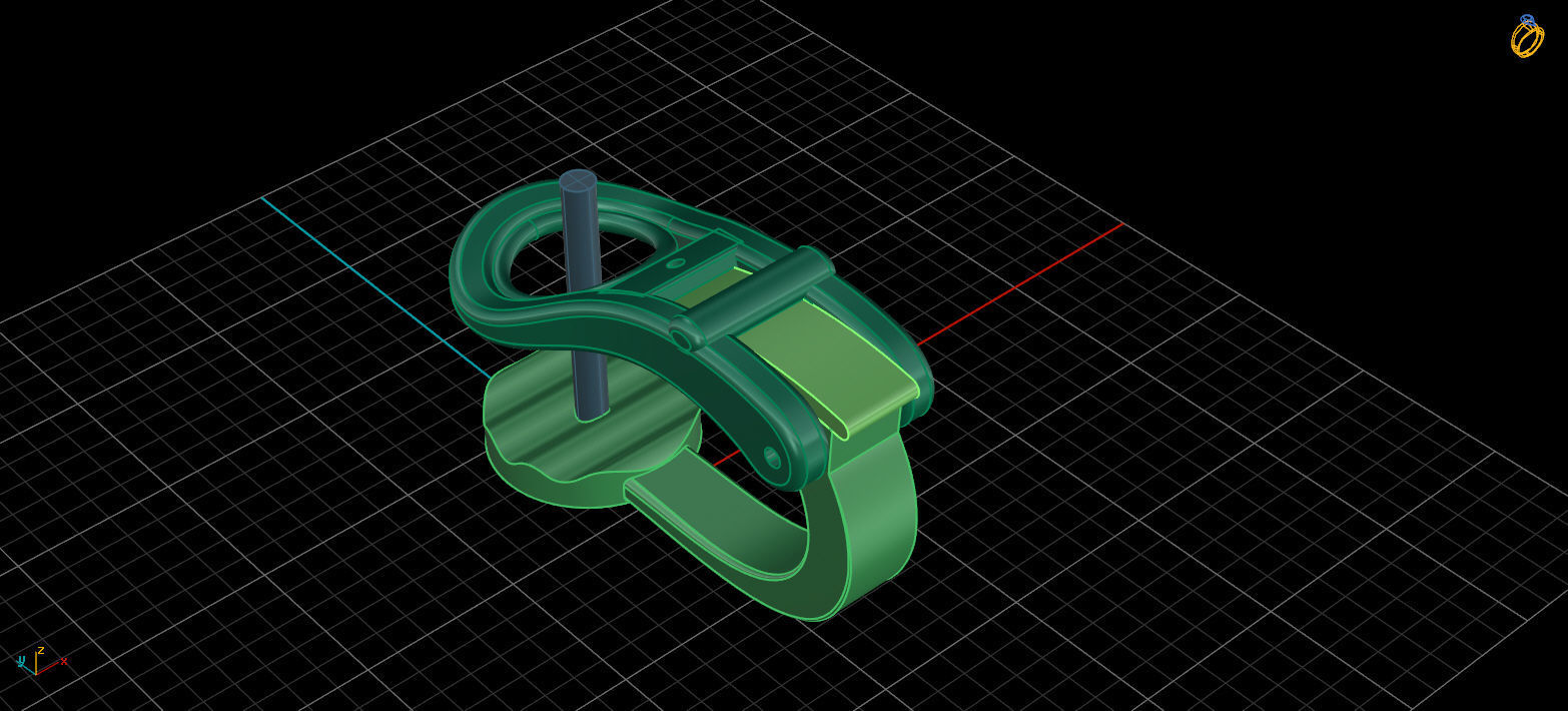 Lock for earrings 2 3D print model_5