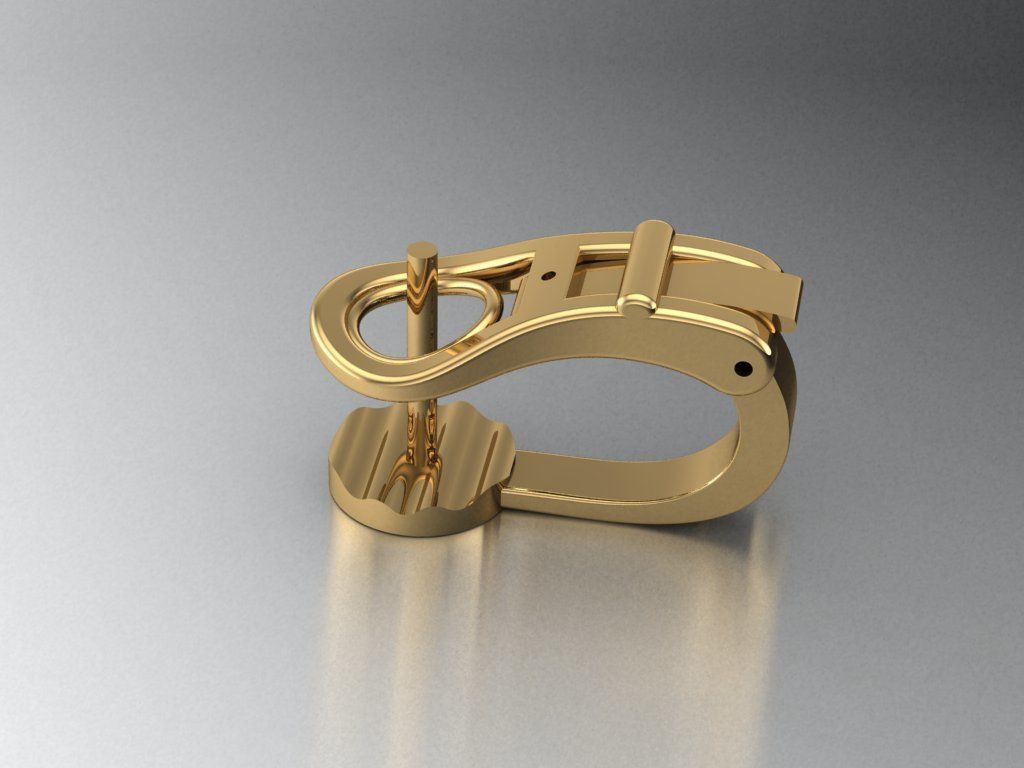 Lock for earrings 2 3D print model_1
