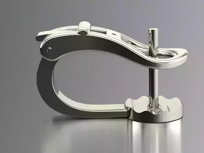 Lock for earrings 2 3D print model