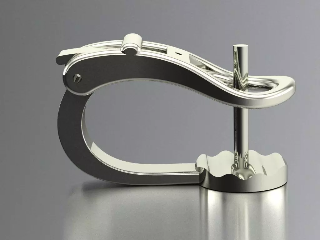 Lock for earrings 2 3D print model_0