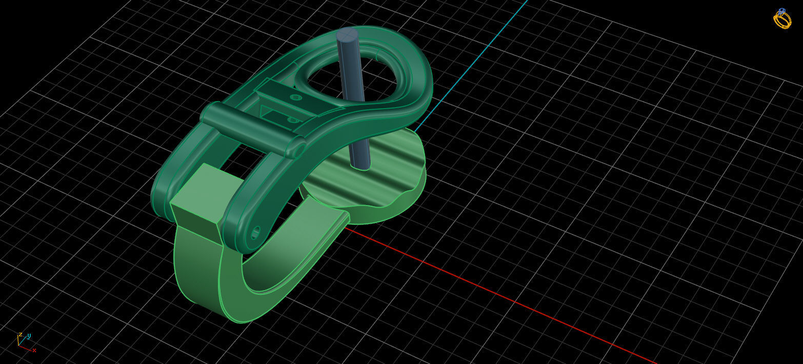 Lock for earrings 2 3D print model_6