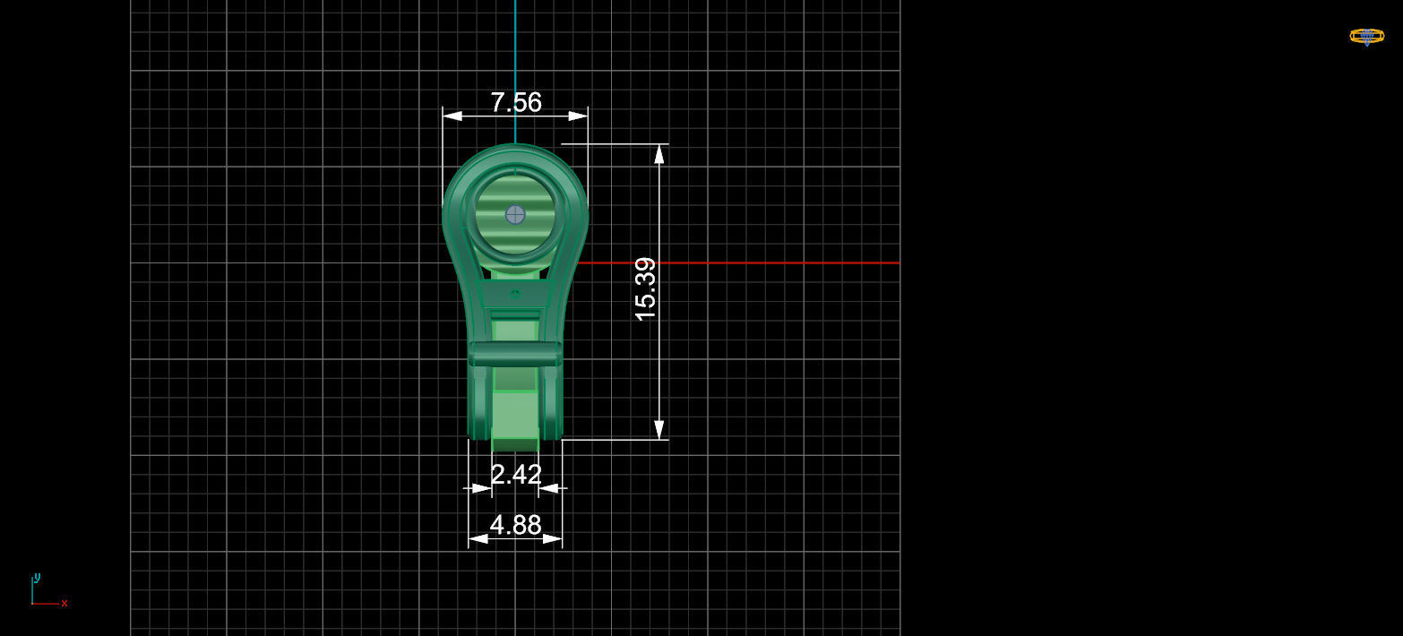 Lock for earrings 2 3D print model_4