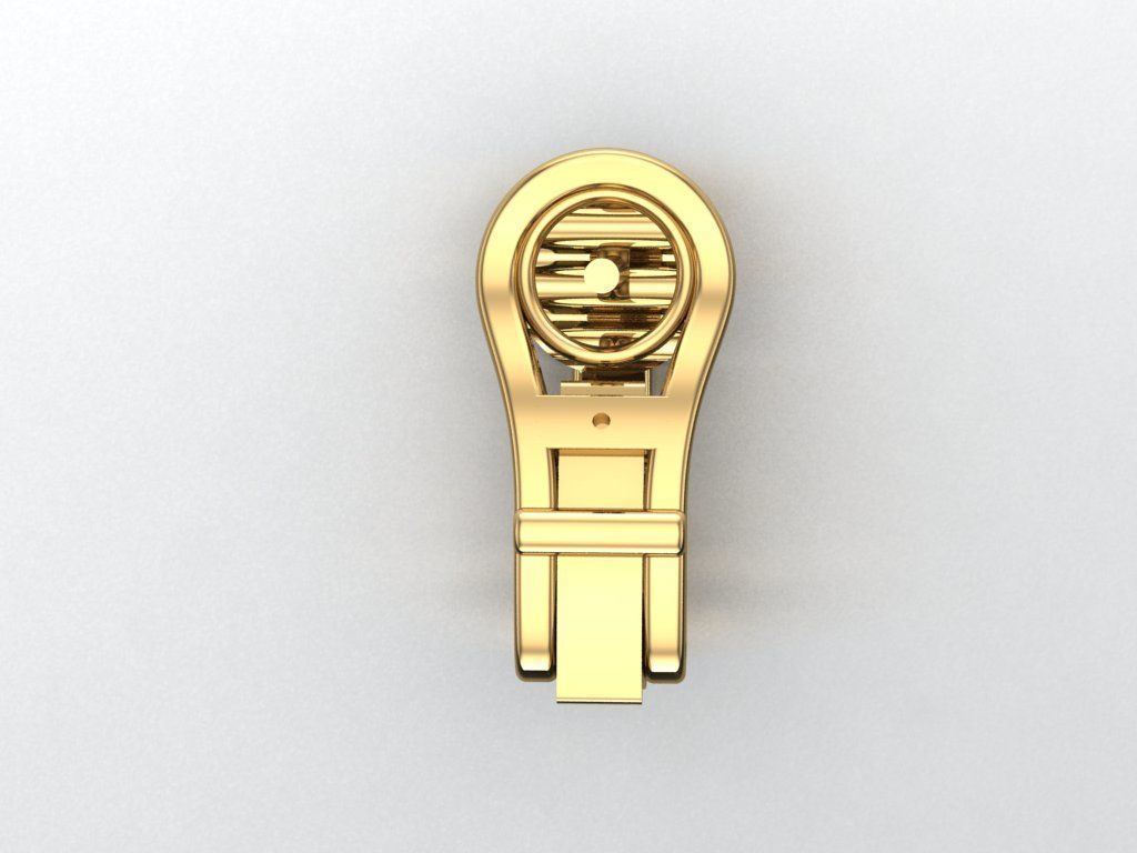 Lock for earrings 2 3D print model_2