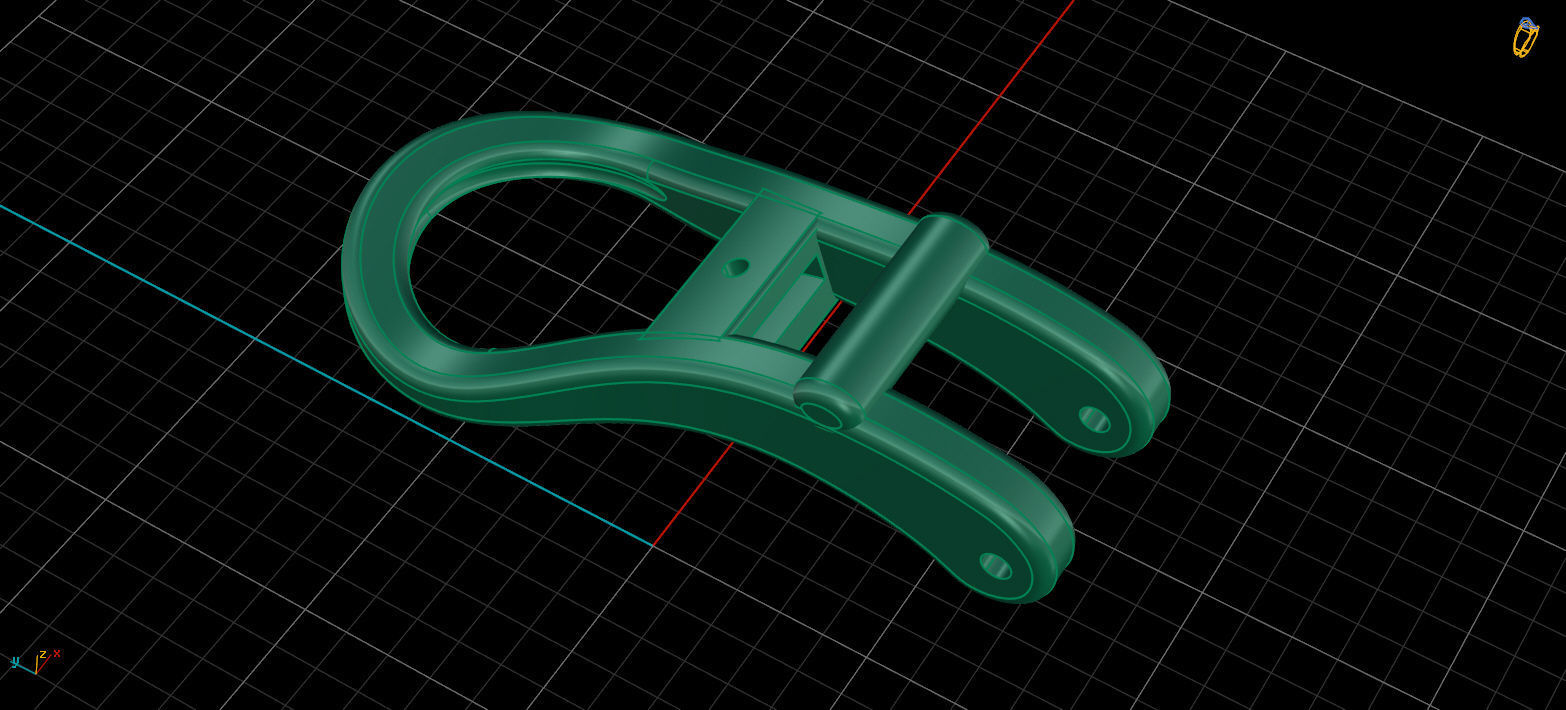 Lock for earrings 2 3D print model_8