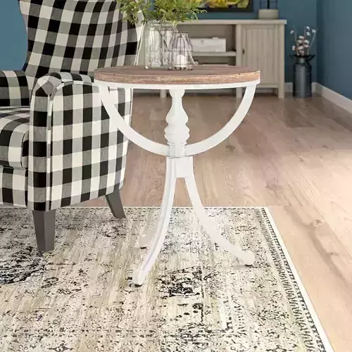 Gemma Pedestal End Side Table