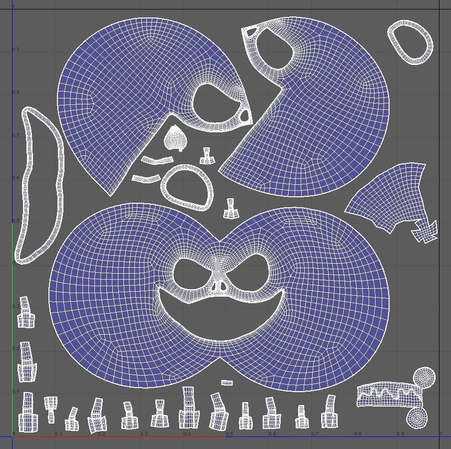 Halloween Pumpkin 3d model Low-Poly PBR Low-poly 3D model_7