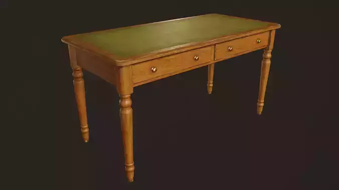 Vintage Desk - PBR Game Ready