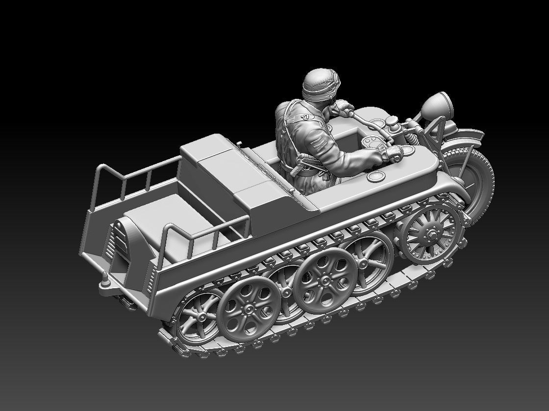 kettenkrad SdKfz 2 3D print model_2