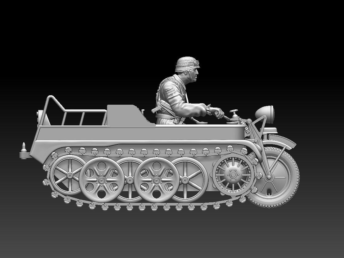 kettenkrad SdKfz 2 3D print model_3