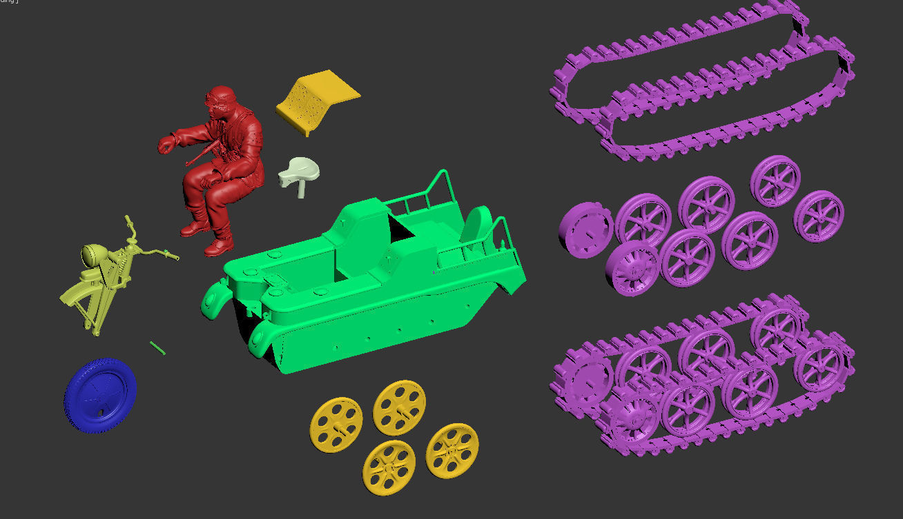 kettenkrad SdKfz 2 3D print model_4