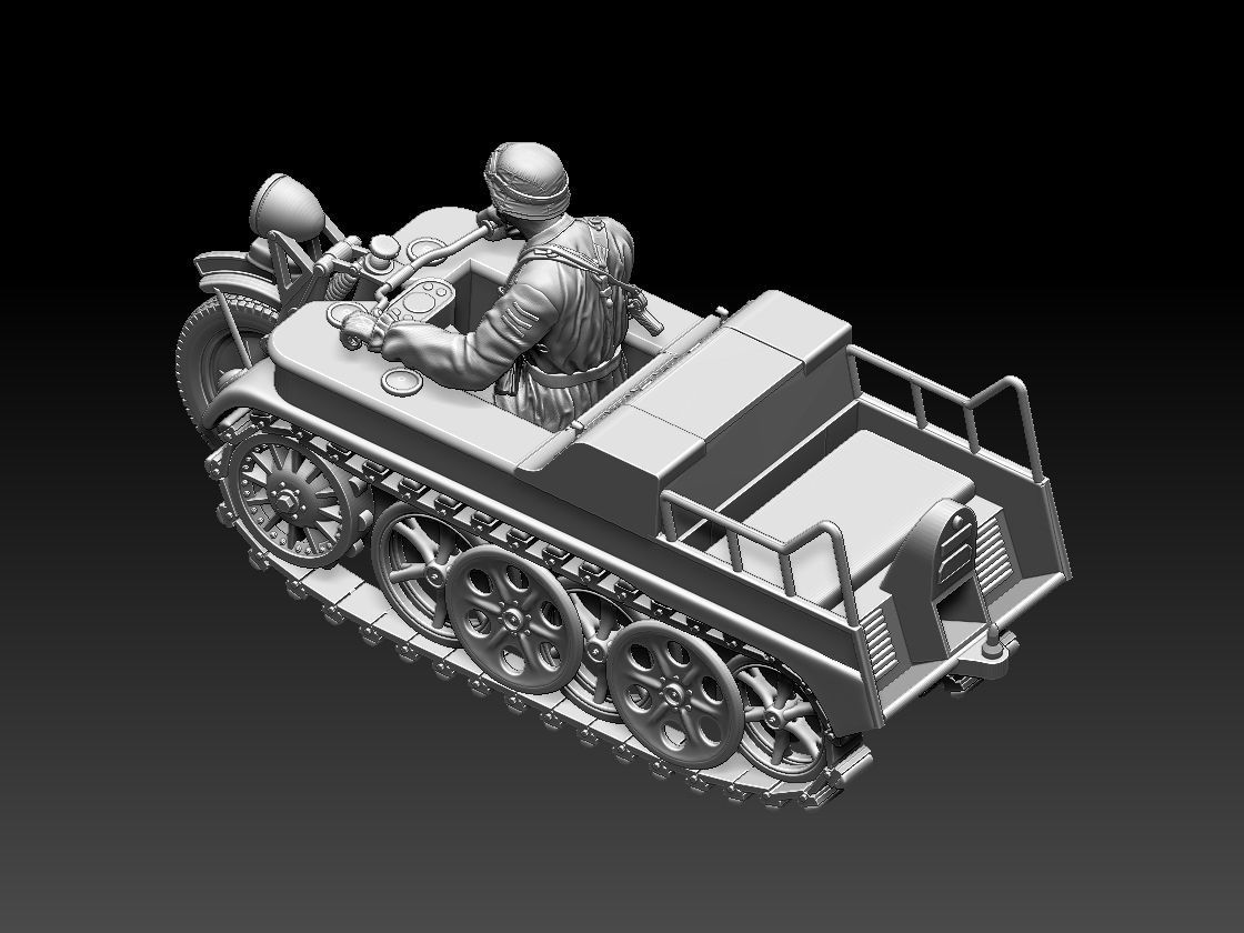 kettenkrad SdKfz 2 3D print model_7