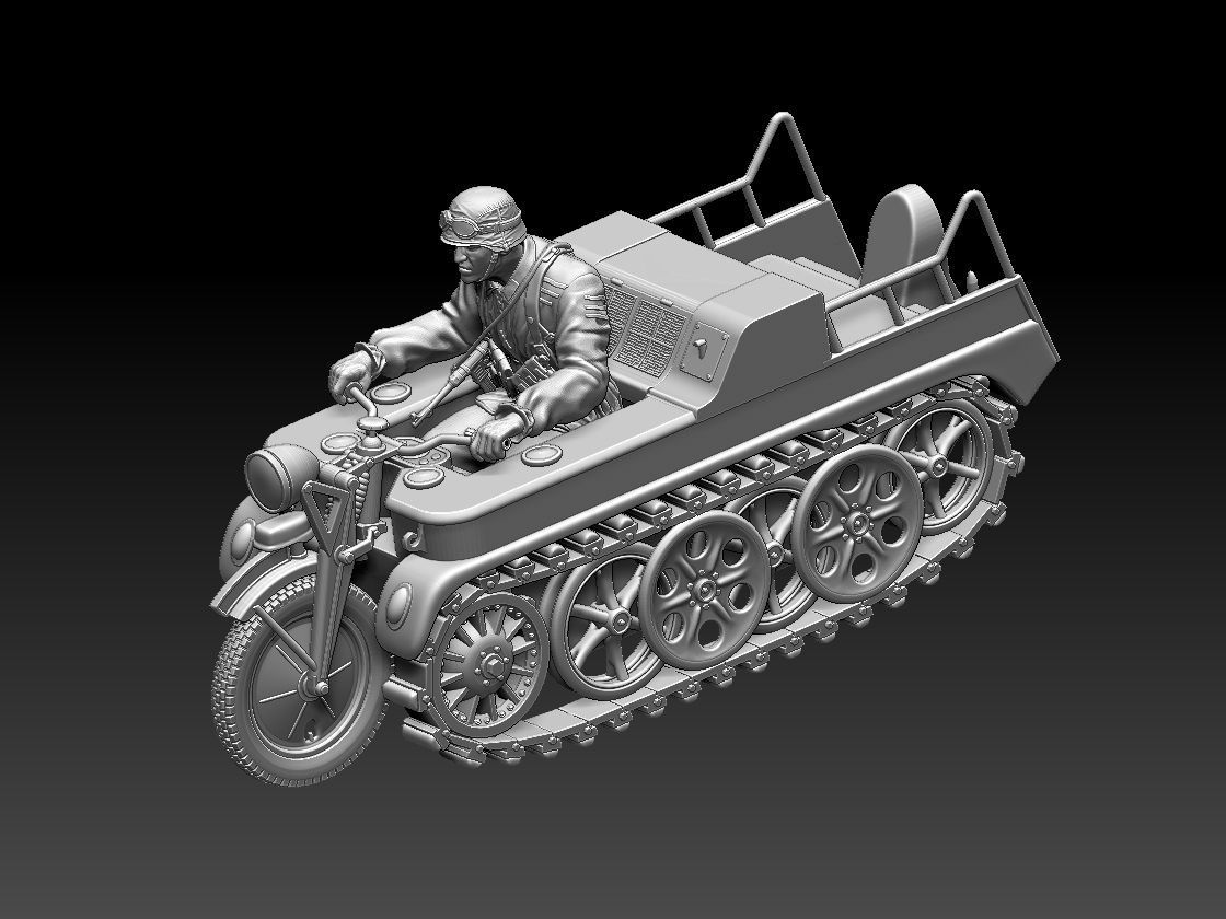 kettenkrad SdKfz 2 3D print model_8