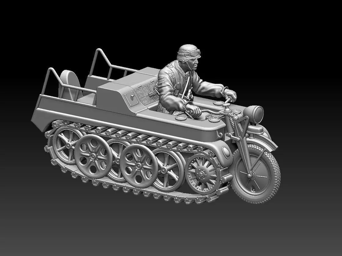 kettenkrad SdKfz 2 3D print model_0
