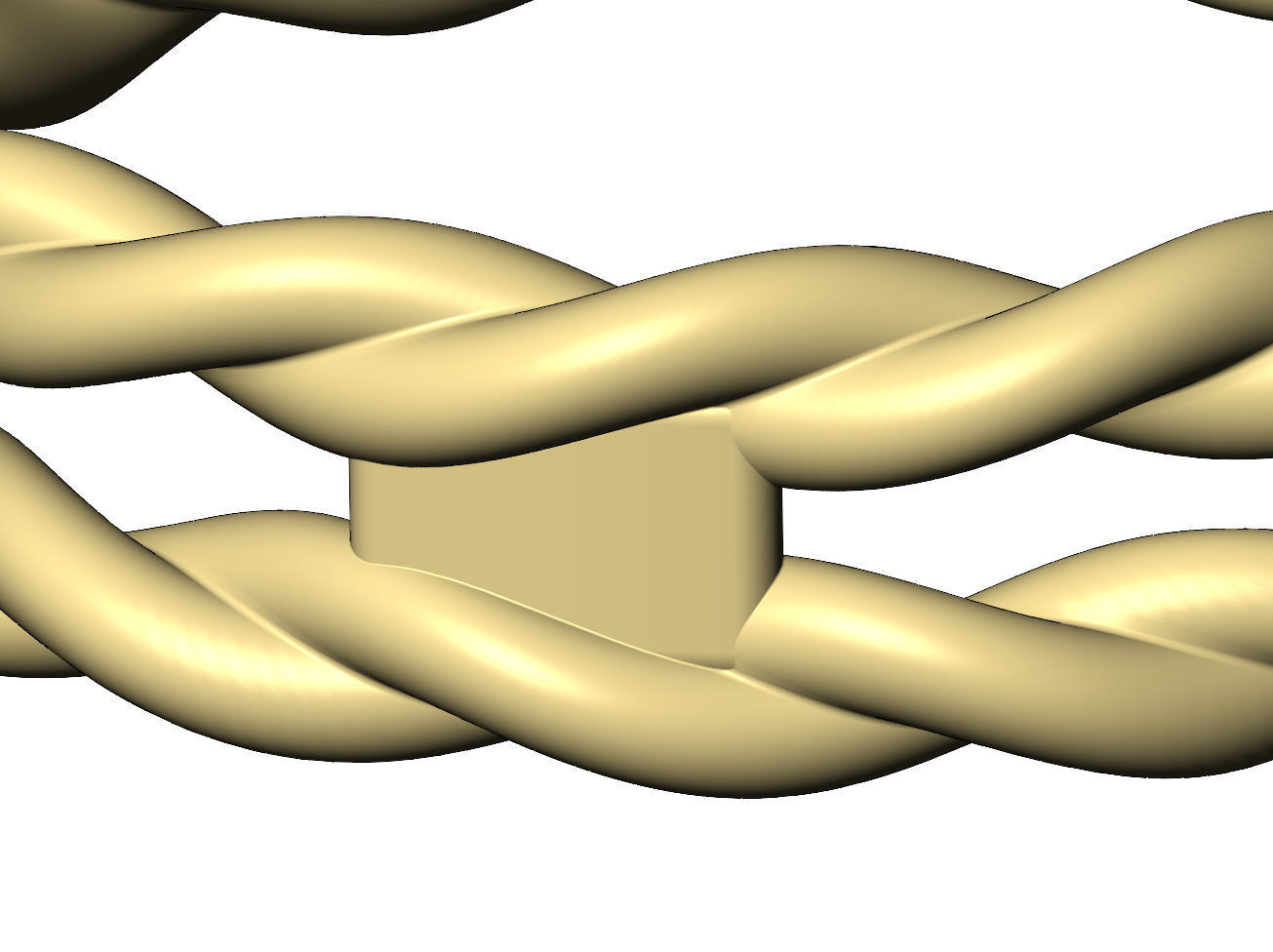 Double braided rope stacker band US sizes 5to9 3D print model_6