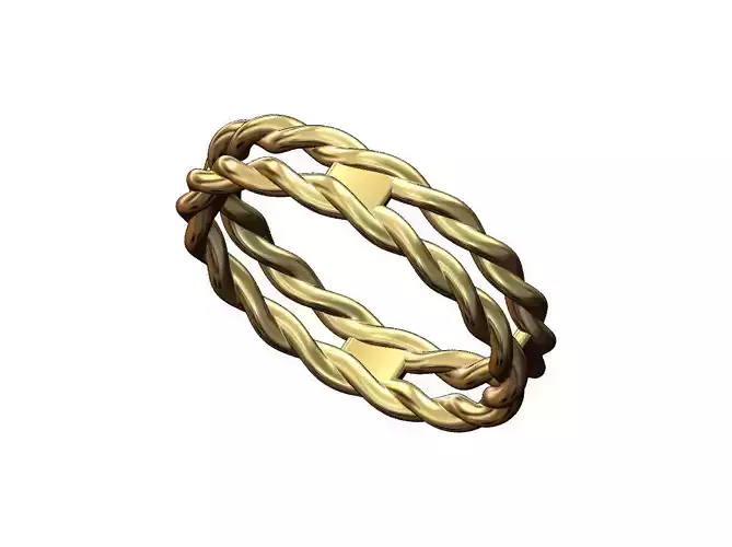 Double braided rope stacker band US sizes 5to9