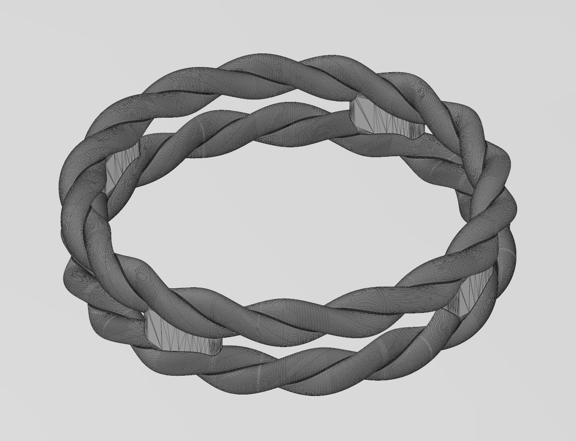 Double braided rope stacker band US sizes 5to9 3D print model_14