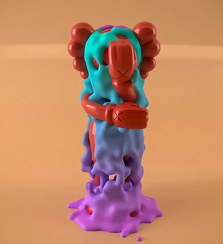 Kaws Hand Eye Fluid 3D print model