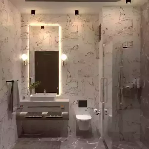 BATHROOM design vray 4 skp 3D model