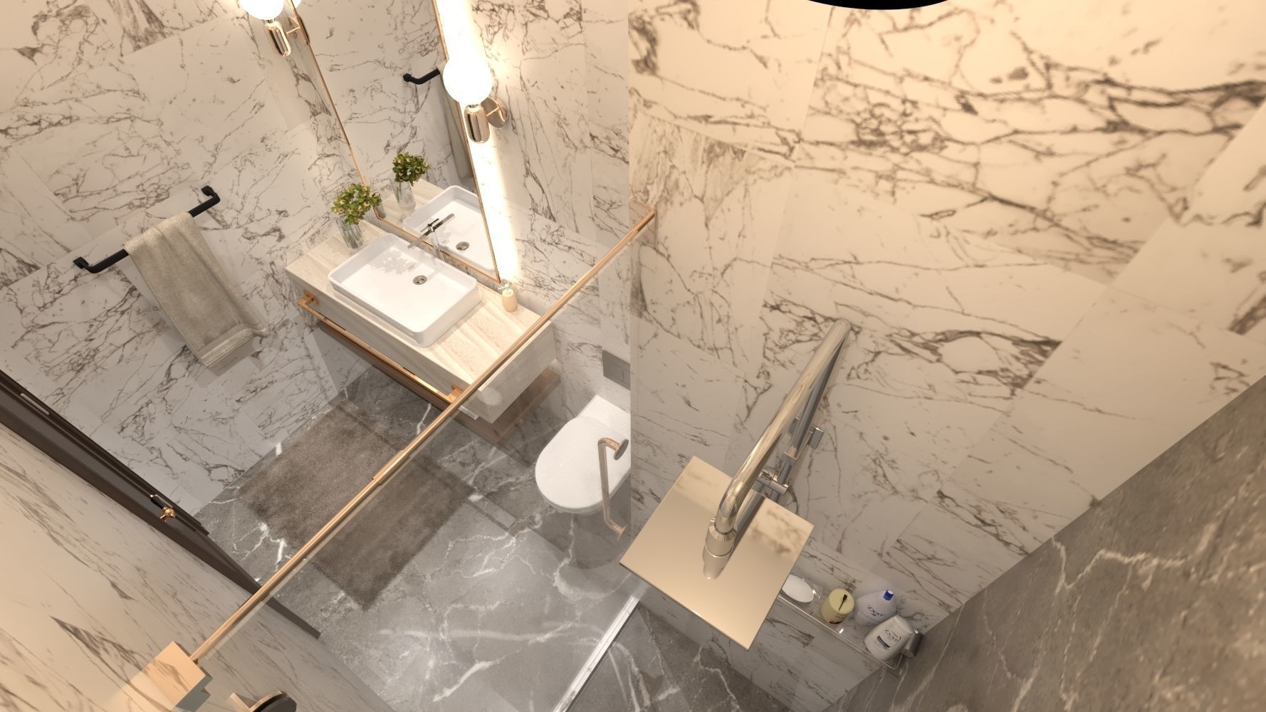 BATHROOM design vray 4 skp 3D model_1