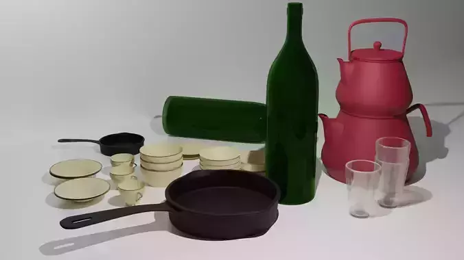 3d plate bottle