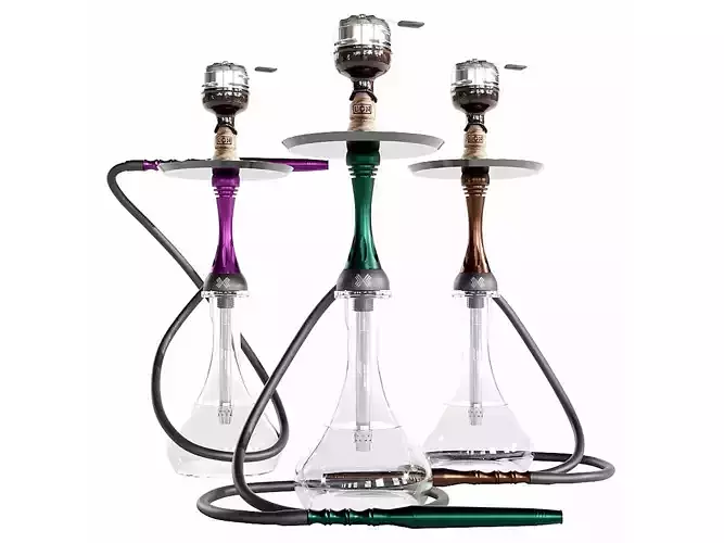 3D Alpha Hookah - Model X 3D model