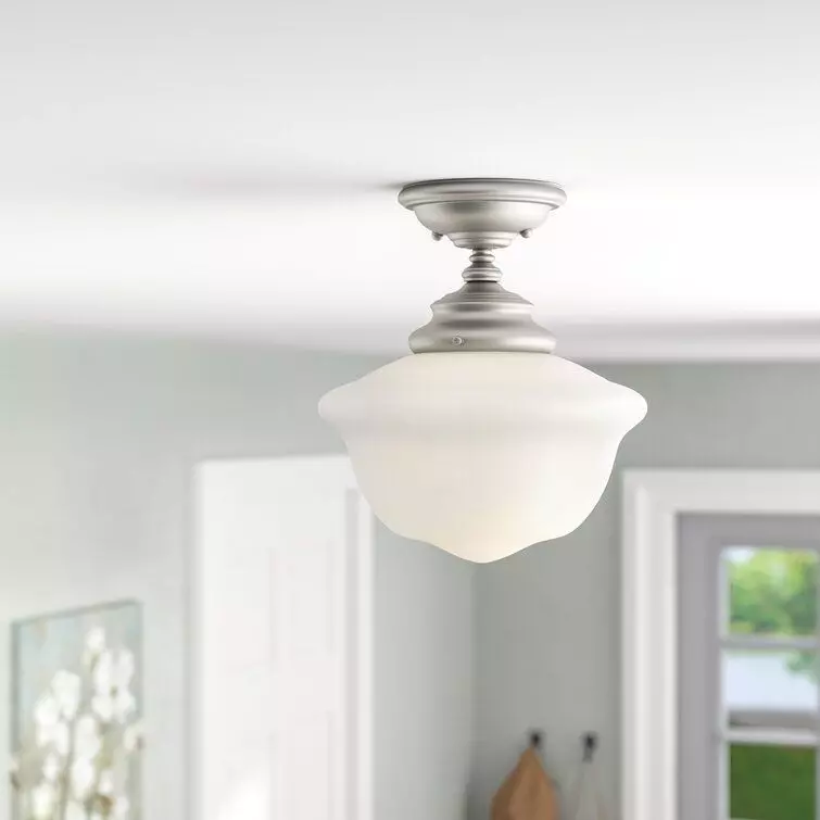 Belgrave Falls Simple Schoolhouse Semi Flush Mount 3D model