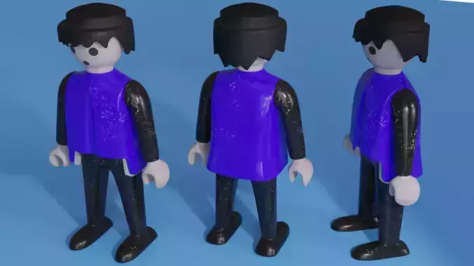 PLAYMOBIL toy figure Low-poly 3D model