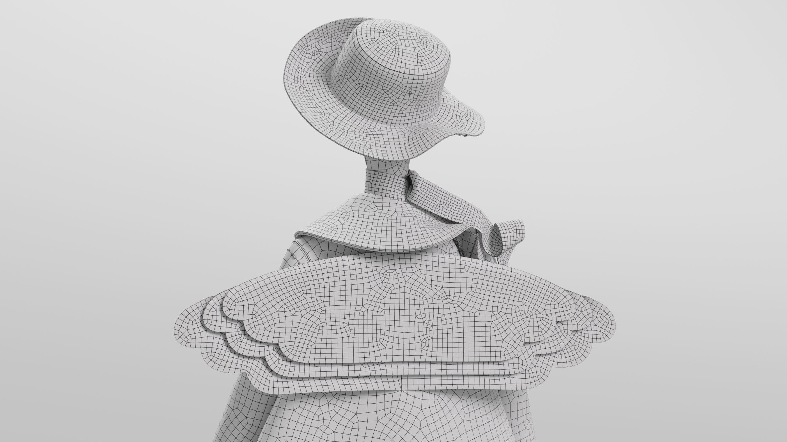 Tilda doll 01 3D model_13