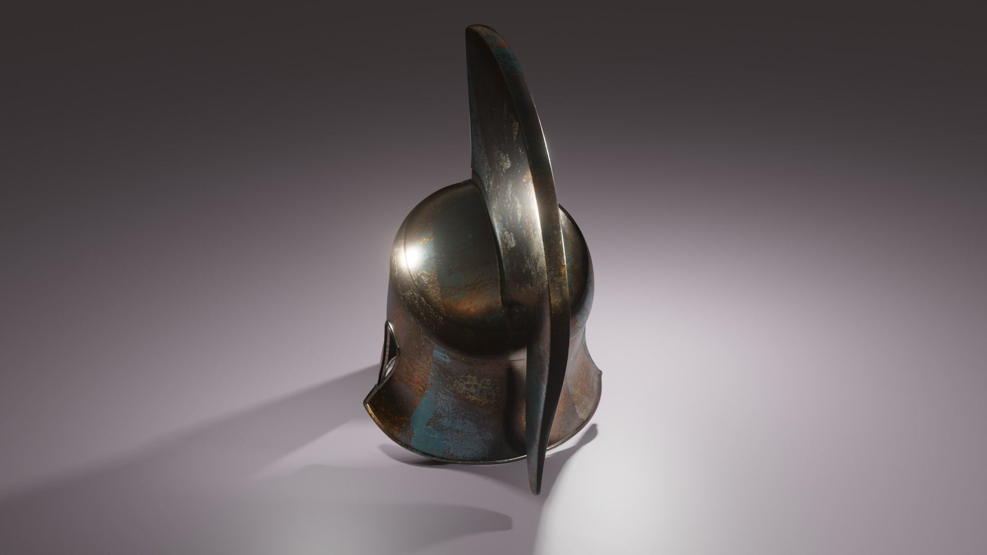 Greek Helmet 3D model_8