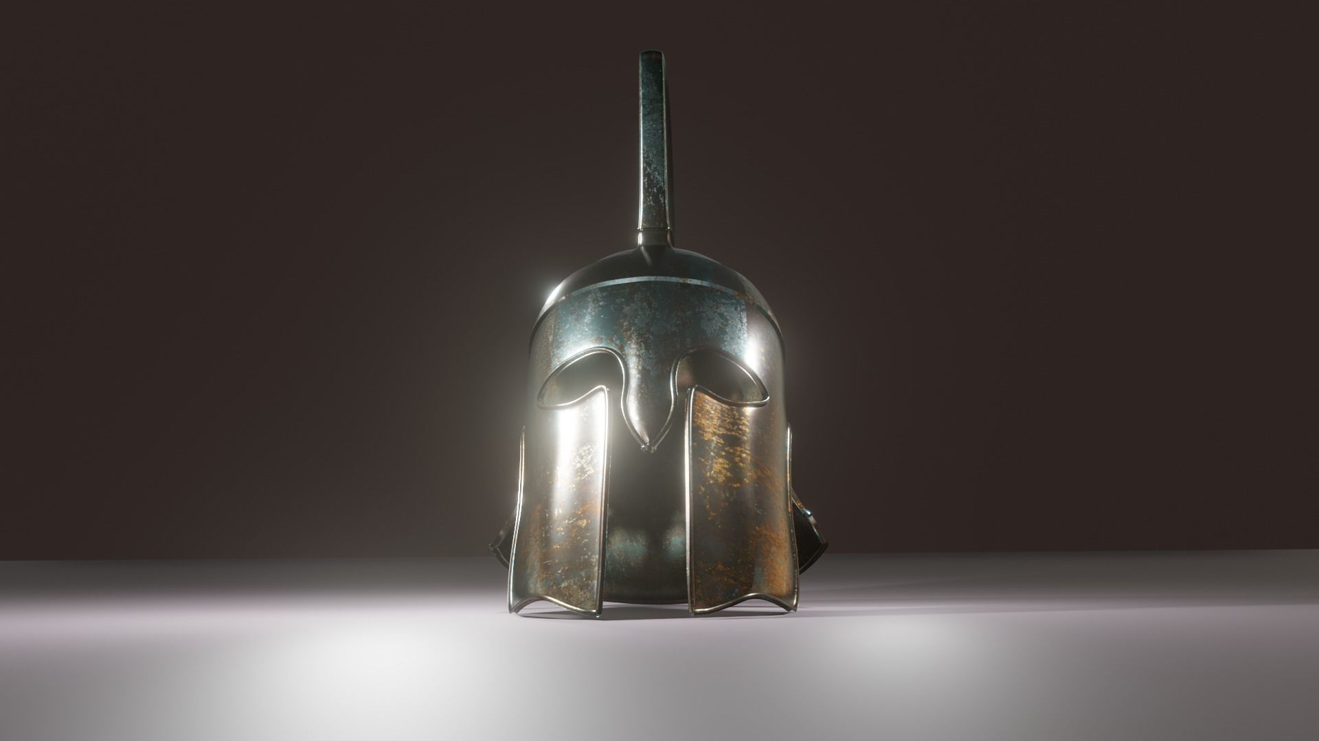 Greek Helmet 3D model_5