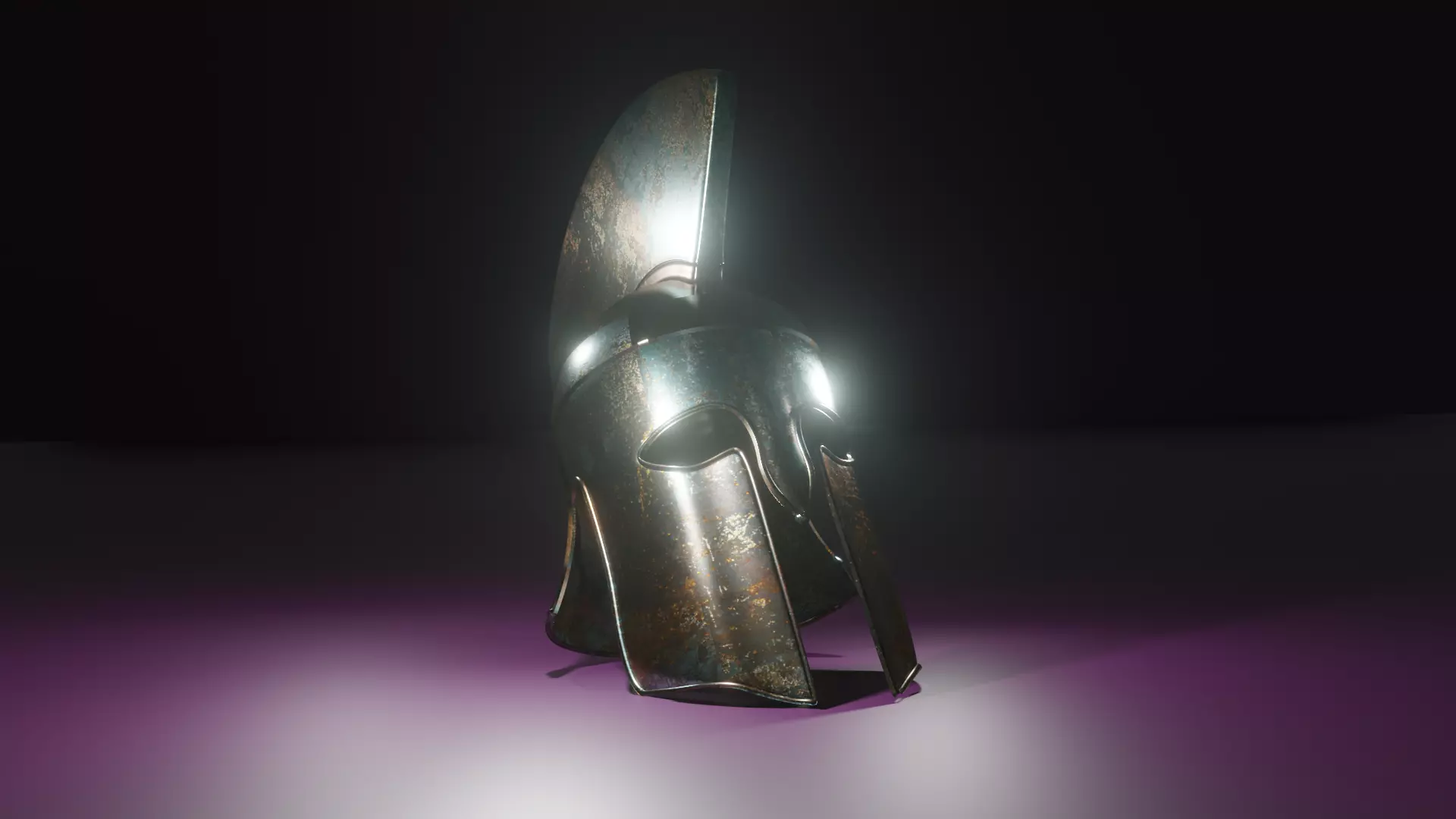 Greek Helmet 3D model_0