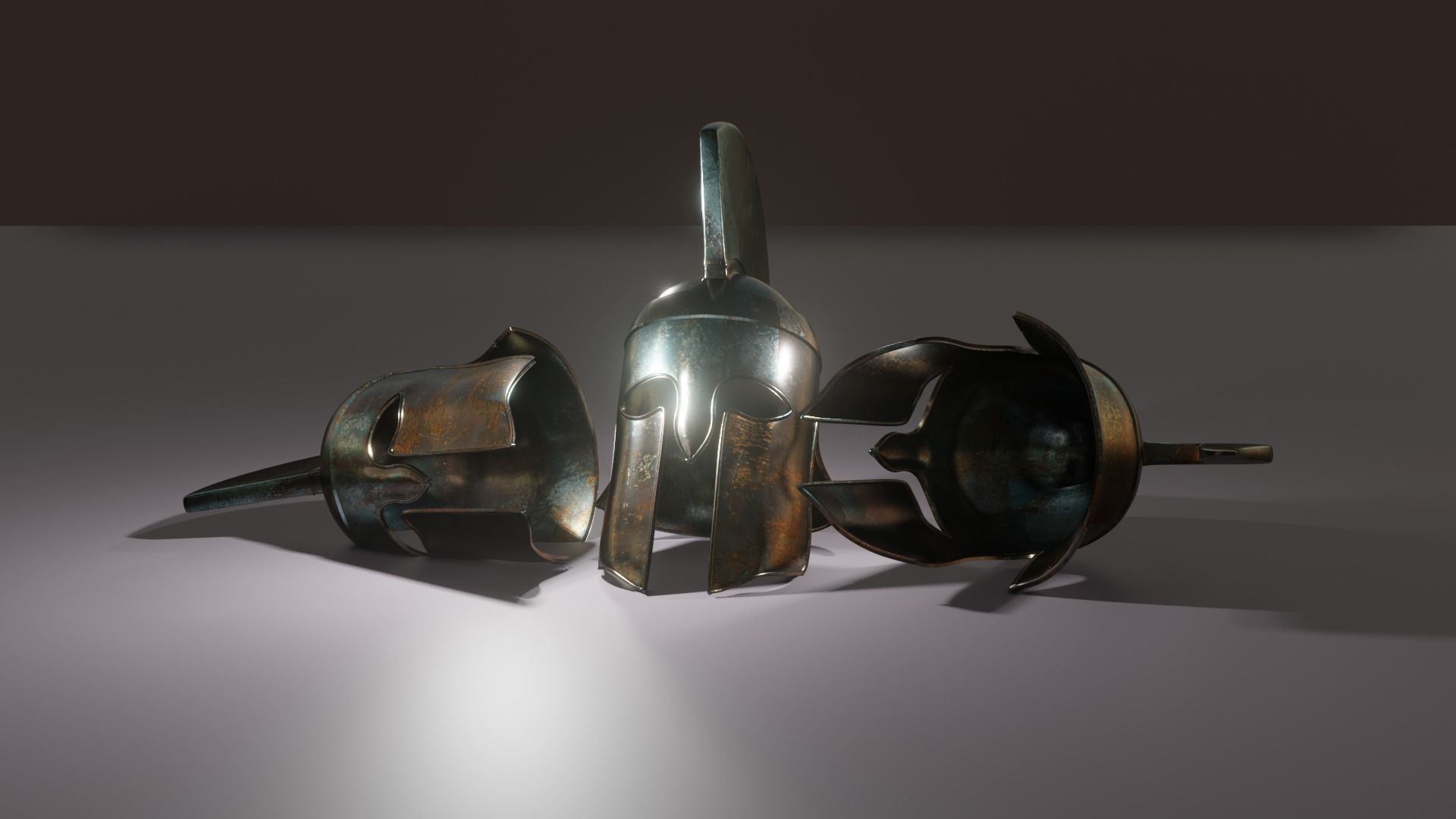 Greek Helmet 3D model_7