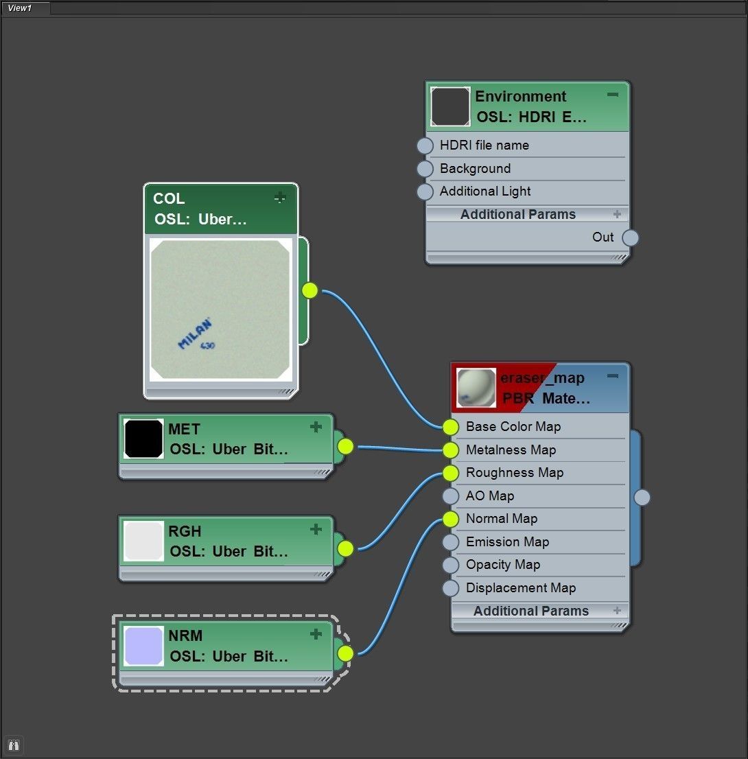 Eraser milan dice 3D model_9