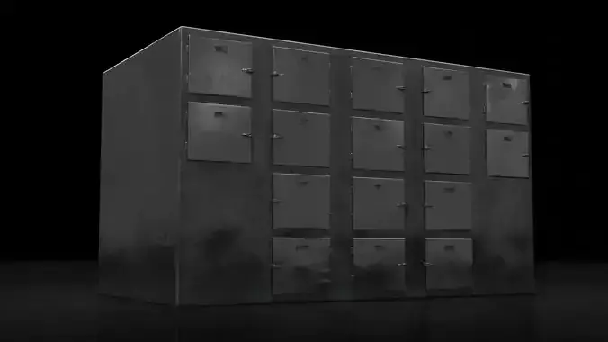 Mortuary Refrigerator 3D model