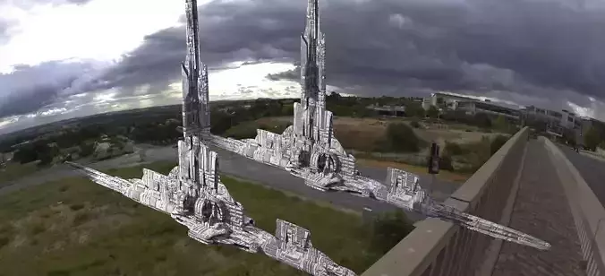 Unique Scifi Tower Design 2 