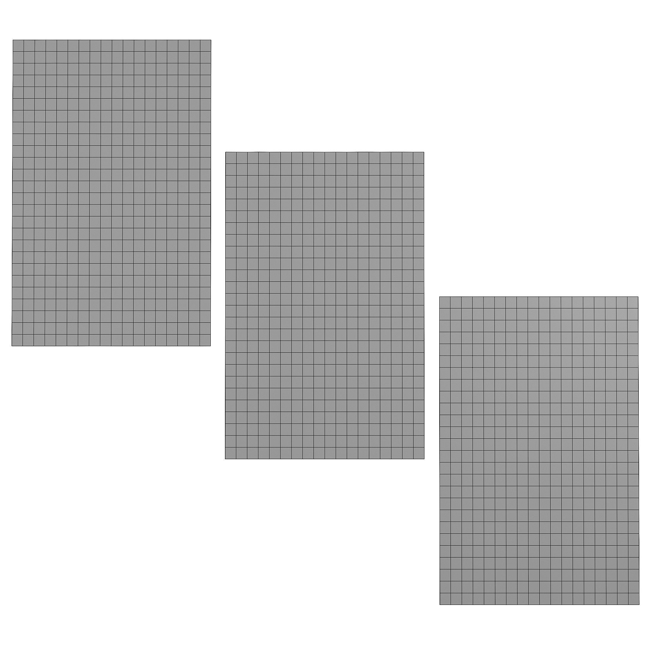 Gray carpet collection 3D model_2