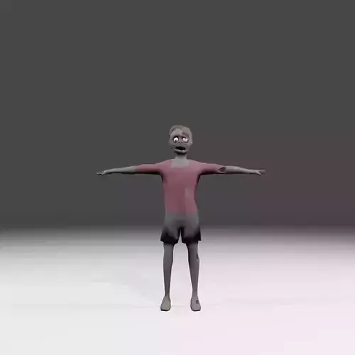 Boy Zombie 01 Asset Rigged Unity FBX