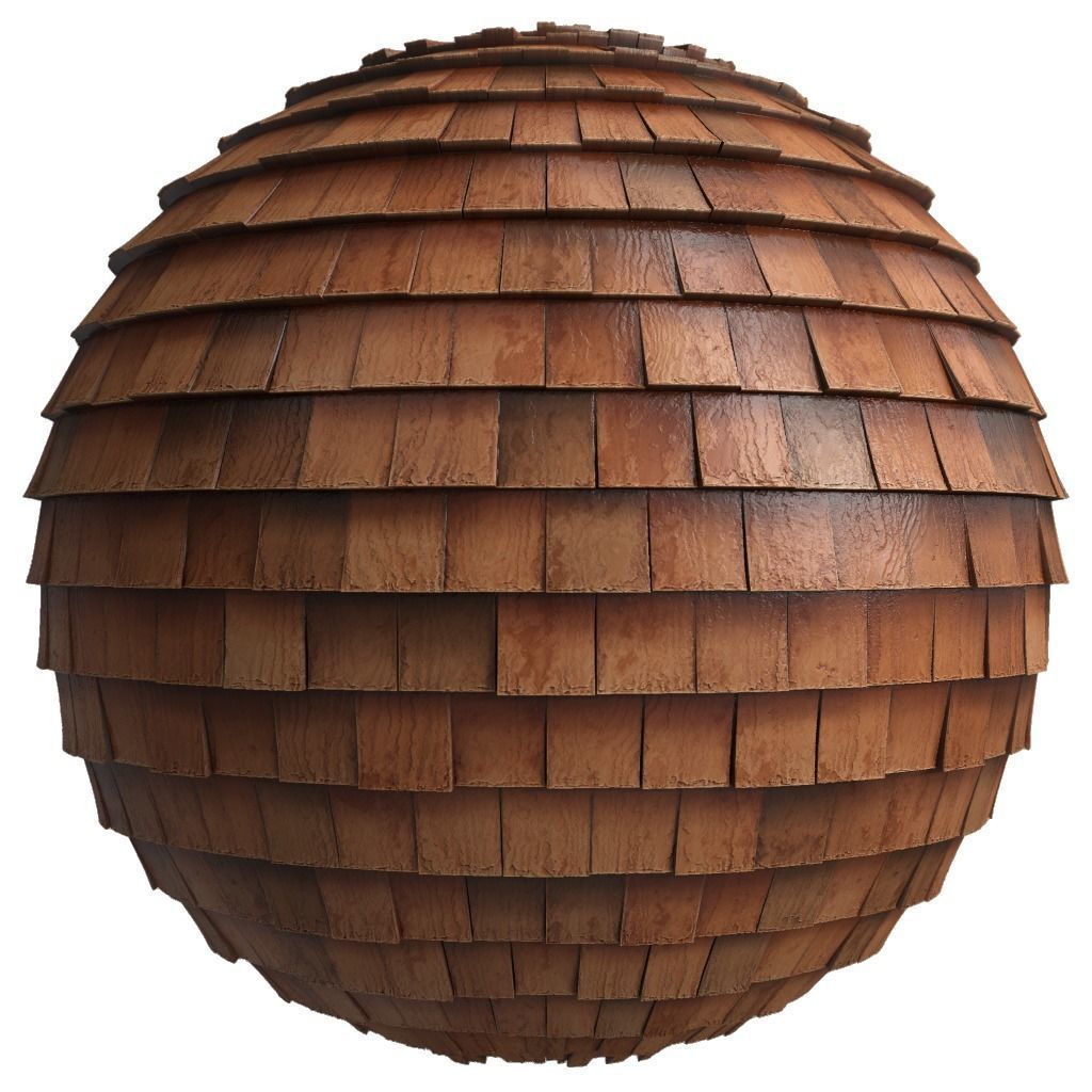 Roof Tile Materials 22- By 3 color Pbr By Sbsar 4k Low-poly 3D model_2