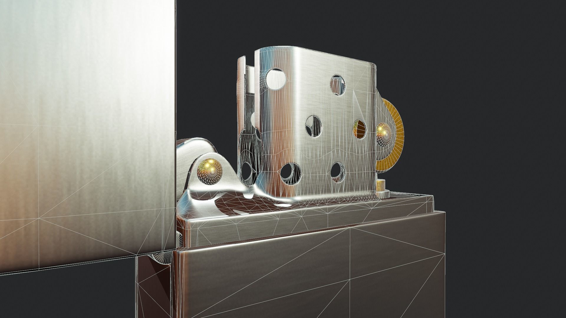 Zippo Lighter - Tutorial Included Low-poly 3D model_13