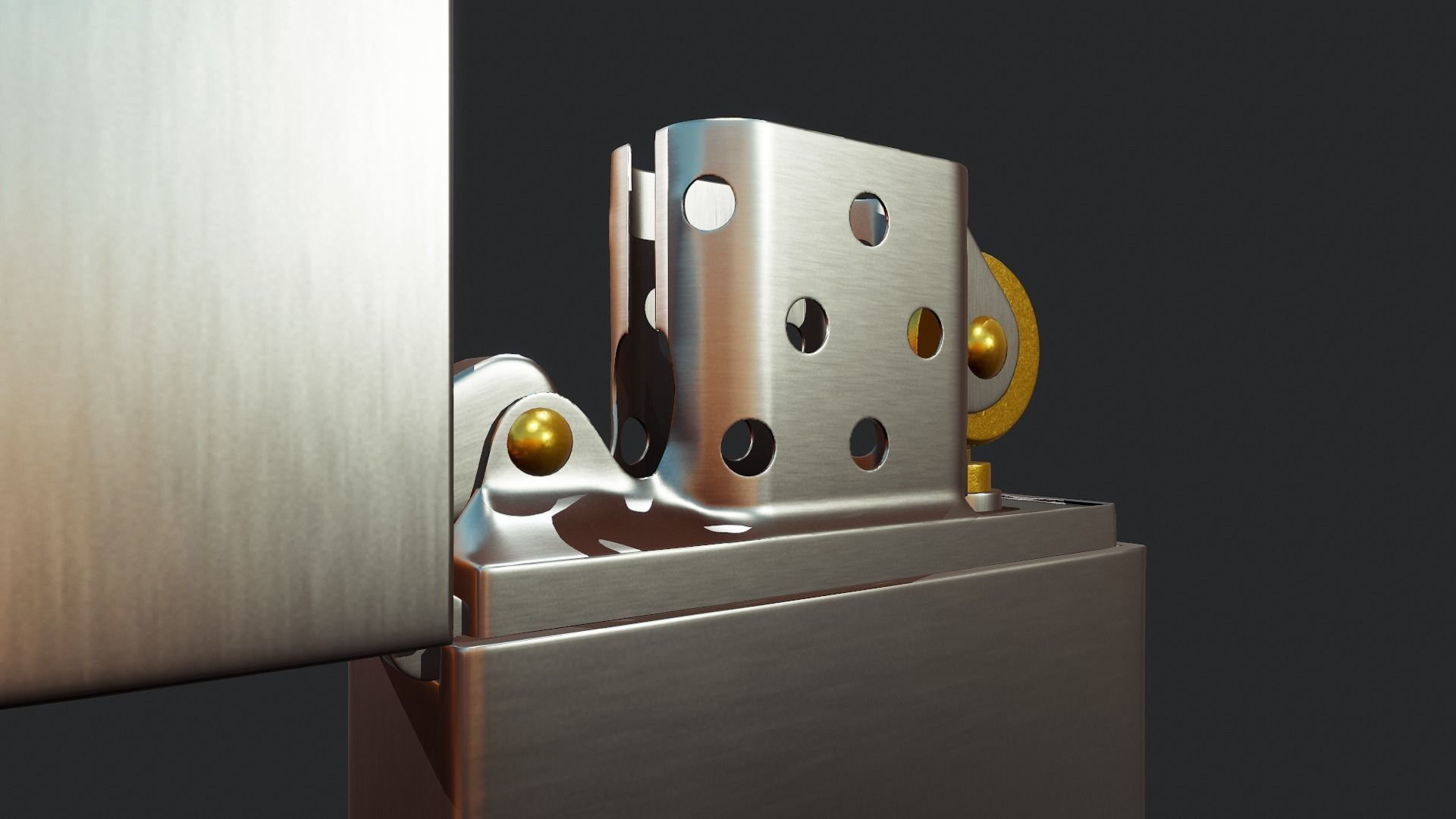 Zippo Lighter - Tutorial Included Low-poly 3D model_12