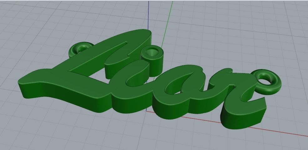 Pendant Liar Model 1222 3D print model_7