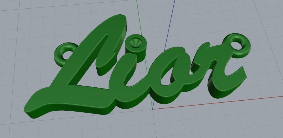 Pendant Liar Model 1222 3D print model_6