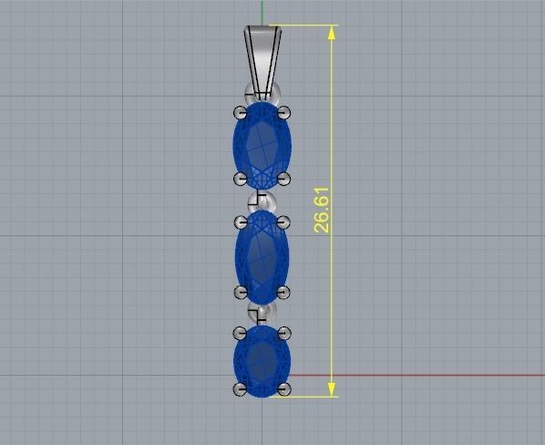 Pendant Model 1220 3D print model_4