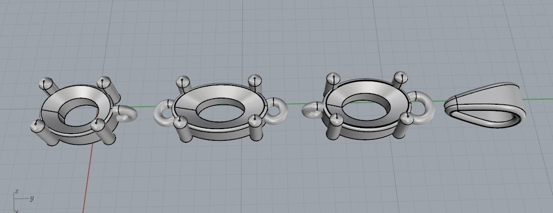 Pendant Model 1220 3D print model_6