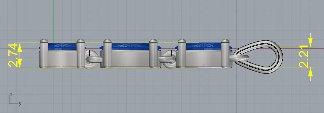 Pendant Model 1220 3D print model_5