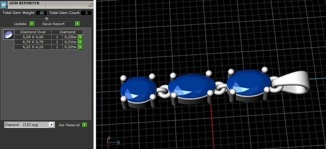 Pendant Model 1220 3D print model_3