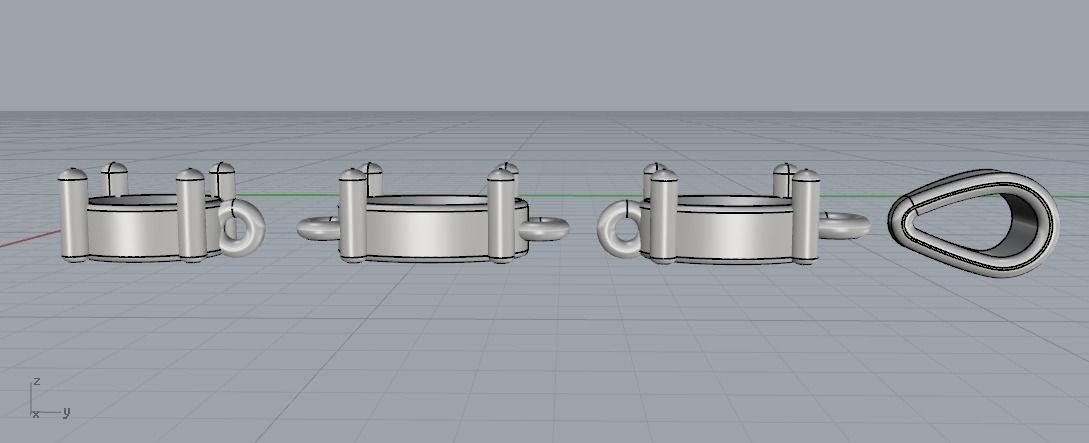 Pendant Model 1220 3D print model_7