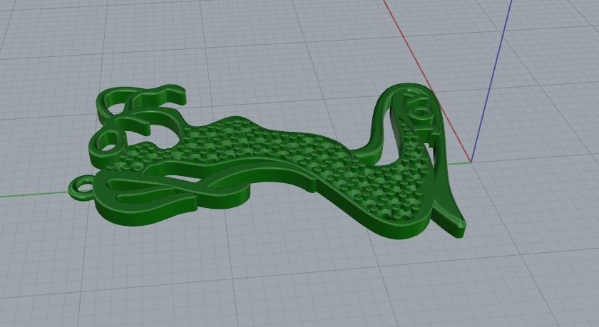 Pendant mother with child Model 1219 3D print model_7