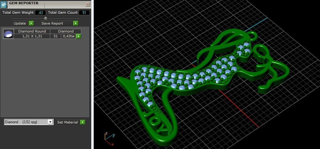 Pendant mother with child Model 1219 3D print model_3