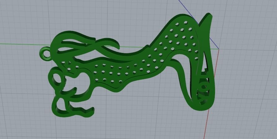 Pendant mother with child Model 1219 3D print model_8